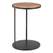 Pemberly Row Contemporary Metal Nodo Side Table Brown & Black