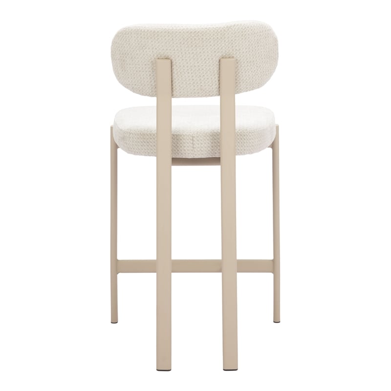 Pemberly Row Contemporary Counter Stool (Set of 2) Light Gray