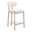 Pemberly Row Contemporary Counter Stool (Set of 2) Light Gray