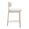 Pemberly Row Contemporary Counter Stool (Set of 2) Light Gray