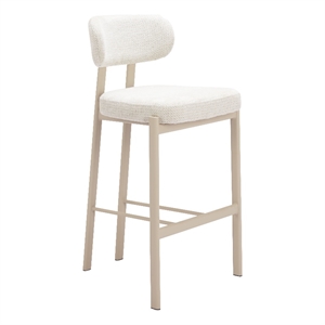 Pemberly Row Contemporary Engineered Wood Barstool (Set of 2) Light Gray