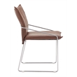 Pemberly Row Contemporary Engineered Wood Dining Chair (Set of 2) Brown