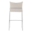 Pemberly Row Contemporary Engineered Wood Barstool White Indoor