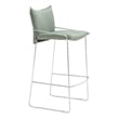 Pemberly Row Contemporary Engineered Wood Barstool Green Indoor