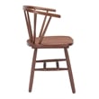 Pemberly Row Contemporary Solid Wood Dining Chair (Set of 2) Walnut