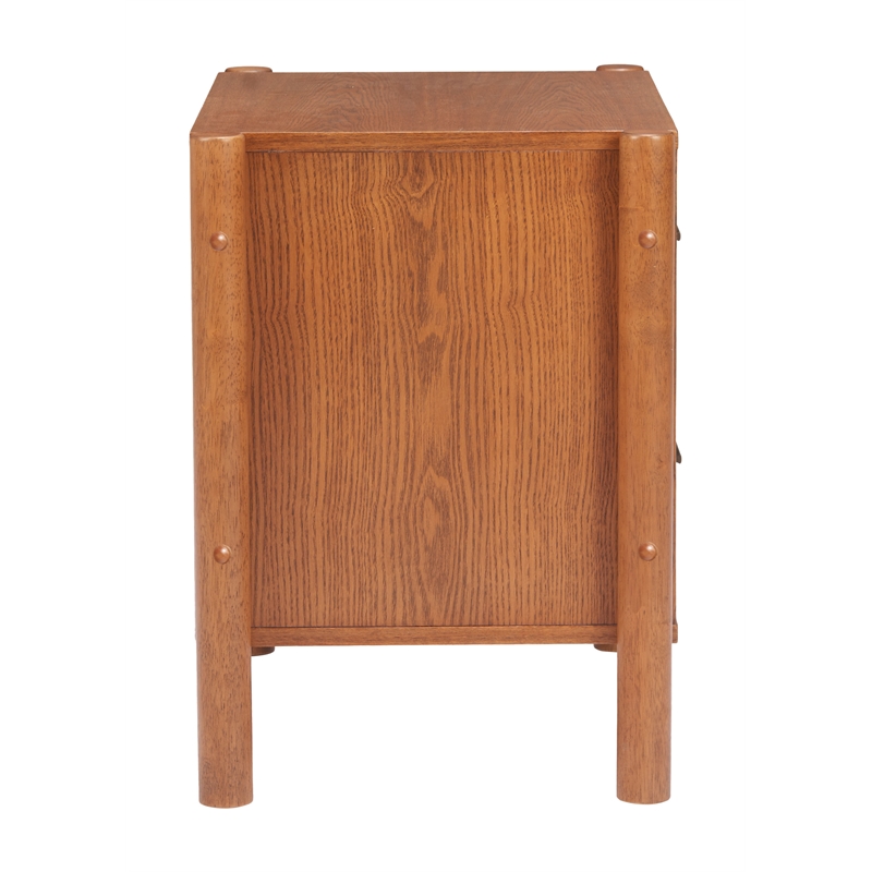 Pemberly Row Modern / Contemporary Solid Wood Nightstand Walnut
