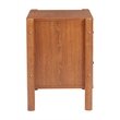 Pemberly Row Modern / Contemporary Solid Wood Nightstand Walnut