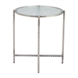 Pemberly Row Modern / Contemporary Metal Side Table Silver Finish