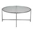 Pemberly Row Modern / Contemporary Metal Coffee Table Silver