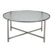 Pemberly Row Modern / Contemporary Metal Coffee Table Silver