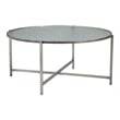 Pemberly Row Modern / Contemporary Metal Coffee Table Silver