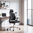 Pemberly Row Modern / Contemporary Nylon Office Chair Black Finish