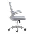 Pemberly Row Modern / Contemporary Nylon Office Chair Gray Finish
