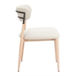 Pemberly Row Contemporary Armless Dining Chair (Set of 2) Oyster Gray & Natural