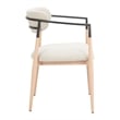 Pemberly Row Contemporary Dining Chair (Set of 2) Oyster Gray & Natural