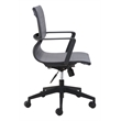 Pemberly Row Modern / Contemporary Metal Office Chair Dark Gray