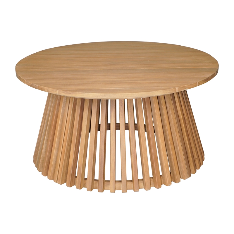 Pemberly Row Modern / Contemporary Solid Wood Coffee Table Natural