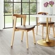 Pemberly Row Contemporary Dining Chair (Set of 2) Brown & Natural