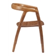 Pemberly Row Contemporary Solid Wood Dining Chair (Set of 2) Walnut