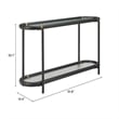 Pemberly Row Modern / Contemporary Solid Wood Console Table Black