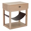 Pemberly Row Modern / Contemporary Solid Wood Side Table Natural