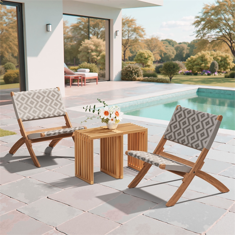 Pemberly Row Contemporary Extendable Stool (Set of 2) Natural