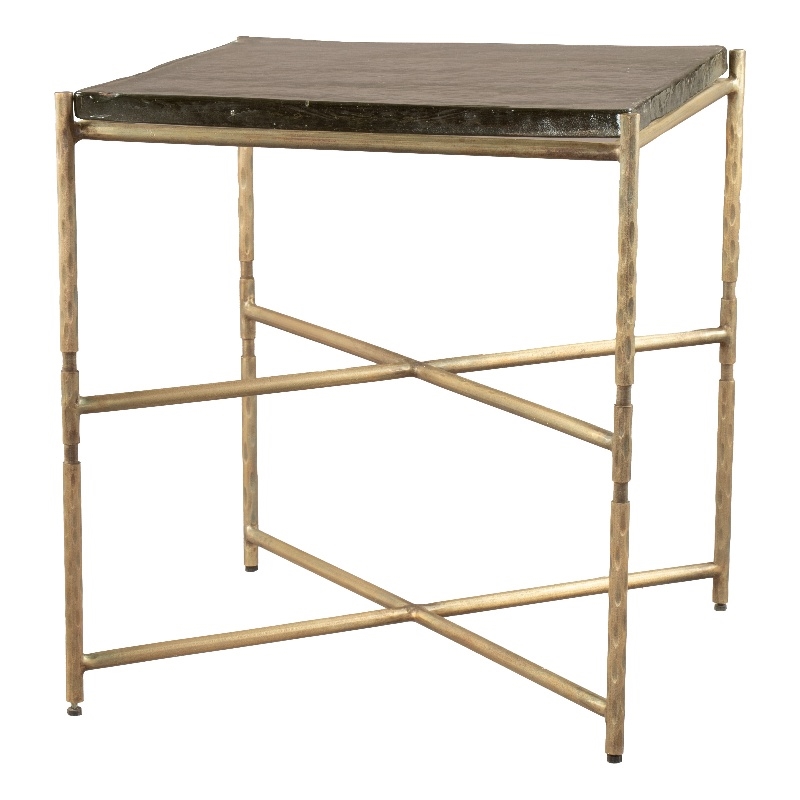 Pemberly Row Modern / Contemporary Metal Side Table Gold Finish