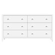 Pemberly Row Bedroom Set 3-Piece of 6-Drawer Dresser & 2-Drawer Nightstands