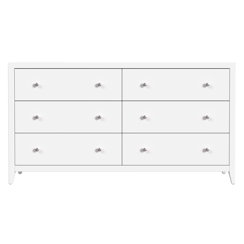 Pemberly Row Bedroom Set 3-Piece 6-Drawer Dresser & 3-Drawer Chests
