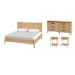 Pemberly Row Bedroom Set 4-Piece of Nightstands & Dresser & King Bed