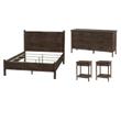 Pemberly Row Bedroom Set 4-Piece of Nightstands & Dresser & Queen Bed