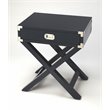 Pemberly Row Set of 2 Contemporary Side Tables In Blue Finish