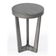 Pemberly Row Set of 2 Contemporary Side Tables in Gray Finish