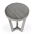Pemberly Row Set of 2 Contemporary Side Tables in Gray Finish