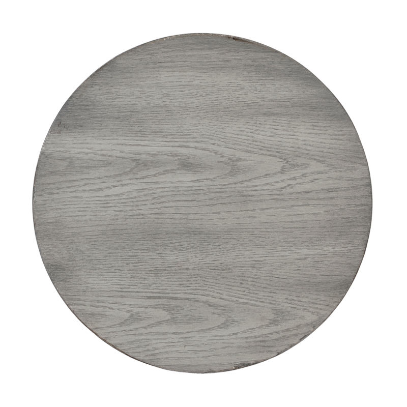 Pemberly Row Set of 2 Contemporary Side Tables in Gray Finish
