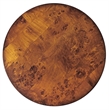 Pemberly Row Set of 2 Round Rubberwood Accent Tables In Olive Ash Burl