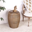 Pemberly Row Set of 2 Contemporary Metal End Tables in Gold Finish