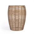 Pemberly Row Set of 2 Contemporary Metal End Tables in Gold Finish