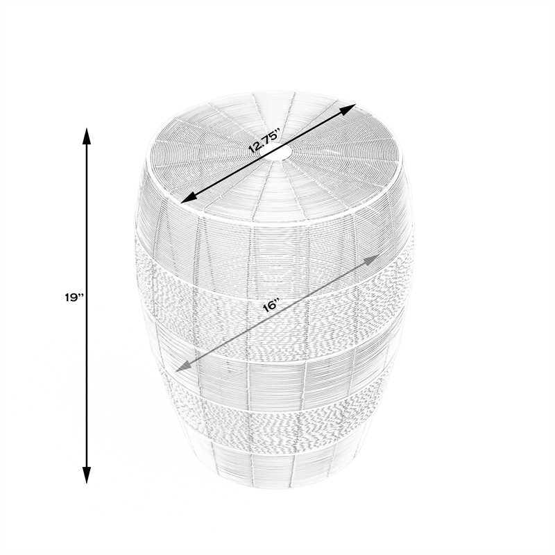 Pemberly Row Set of 2 Contemporary Metal End Tables in Gold Finish