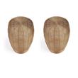 Pemberly Row Set of 2 Contemporary Metal End Tables in Gold Finish