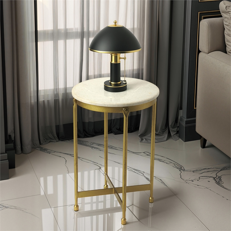 Pemberly Row Set of 2 Contemporary Accent Tables In Multi-Color