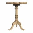Pemberly Row Set of 2 Contemporary Antique Beige Pedestal Side Tables