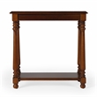 Pemberly Row Set of 2 Contemporary Wood Side Tables in Brown
