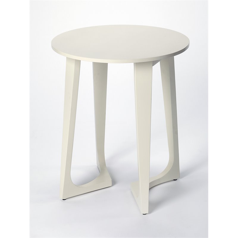 Pemberly Row Set of 2 Modern / Contemporary Accent Tables In White