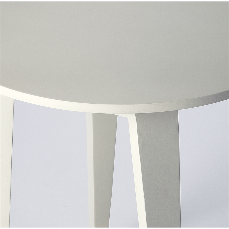 Pemberly Row Set of 2 Modern / Contemporary Accent Tables In White