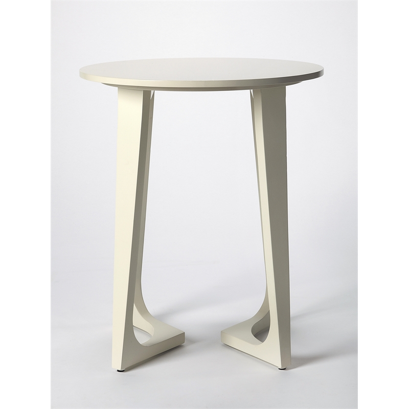 Pemberly Row Set of 2 Modern / Contemporary Accent Tables In White