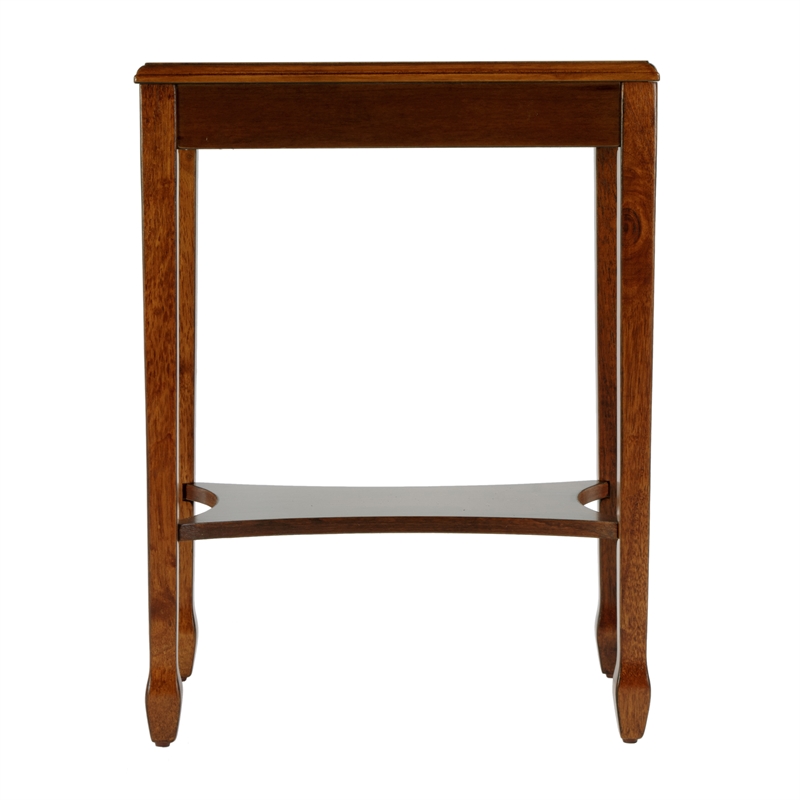 Pemberly Row Set of 2 Transitional Side Tables In Olive Ash Burl