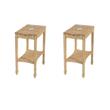 Pemberly Row Set of 2 Modern / Contemporary Beige End Tables