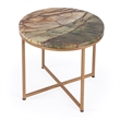 Pemberly Row Set of 2 Modern / Contemporary Marble Side Tables
