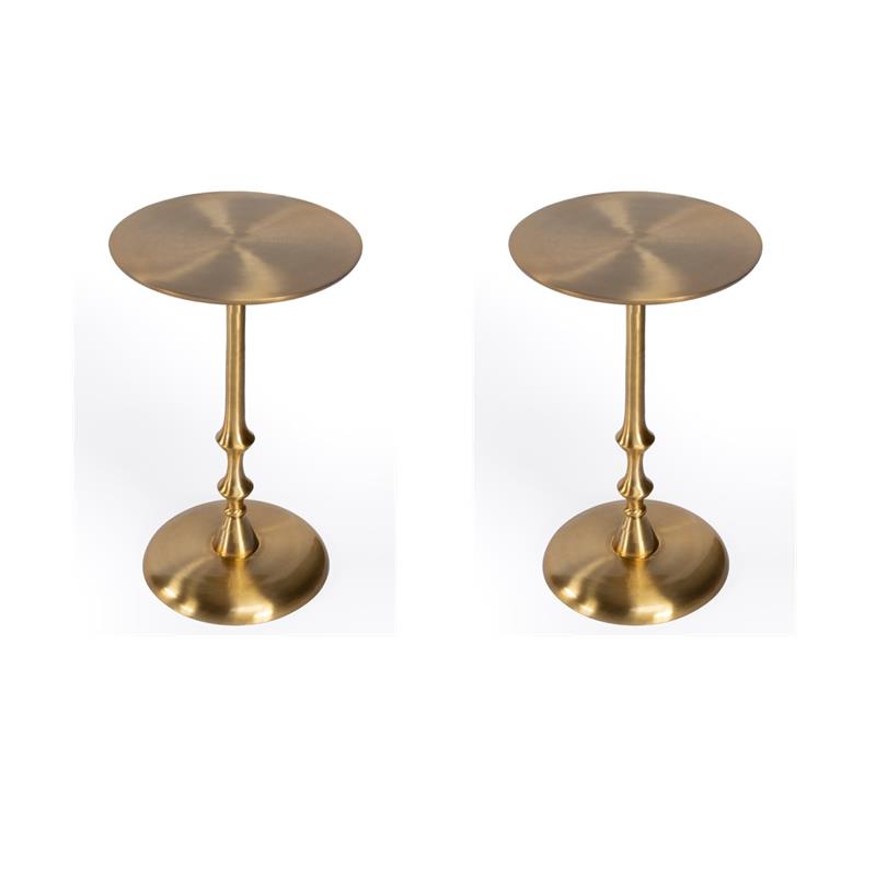 Pemberly Row Set of 2 Modern / Contemporary Metal Side Tables